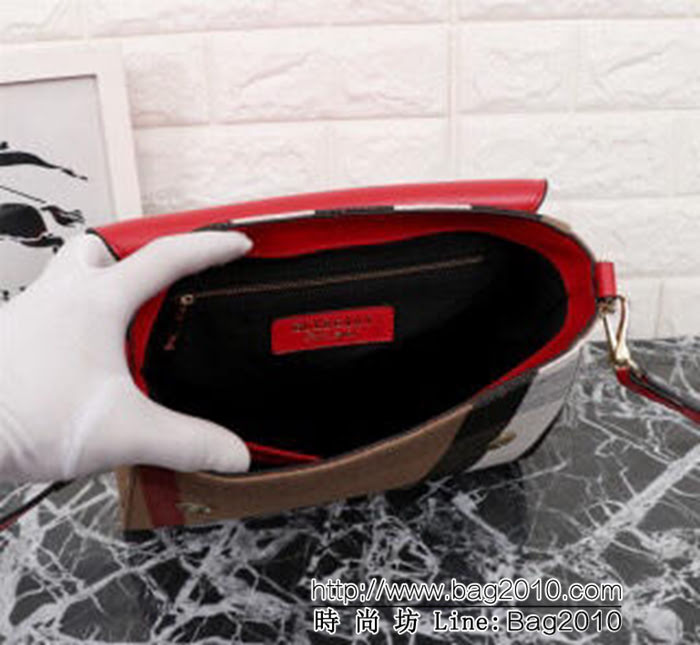 BURBERRY巴寶莉 最新格紋 帆布女士手提包 可斜背 39906  Bhq1274